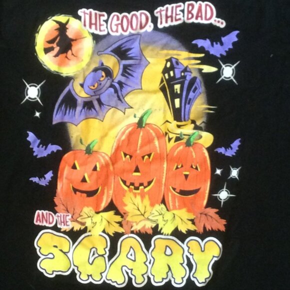 Costume Decal Tee Fall Thanksgiving T-Shirt Jack O Lantern Pumpkin Clothing Home - Picture 2 of 4